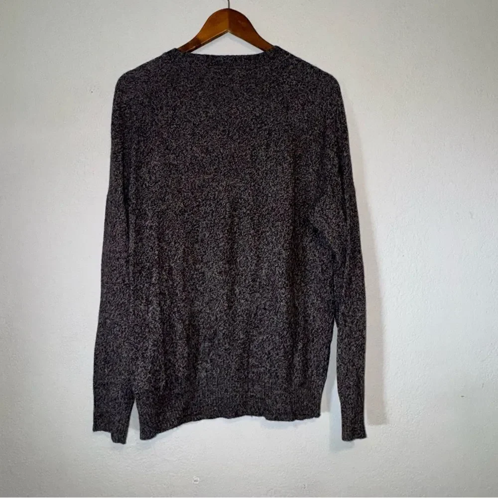 J. Crew Lambswool Blend Charcoal Crewneck Sweater